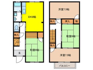 二葉ハイツの物件間取画像